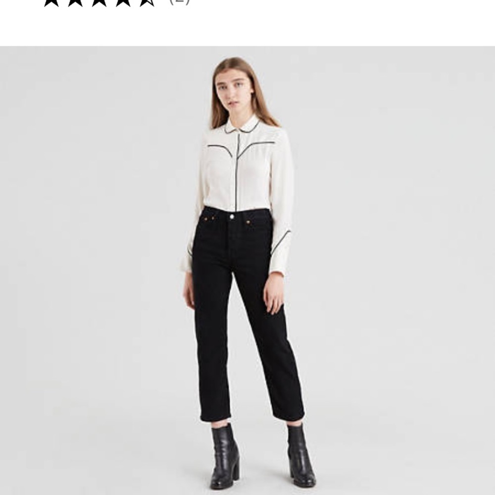 Levis wedgie fit corduroy straight leg pants